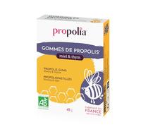 PROPOLIA - Gommes de propolis Bio Miel & Thym - Apaise la gorge - 45g