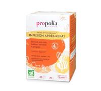 PROPOLIA - Bio - Infusion Après-repas - Digestion et élimination - Propolis, Fenouil, Anis Vert, Mélisse et Verveine - Complément alimentaire - Fabriquée en France - 20 Sachets