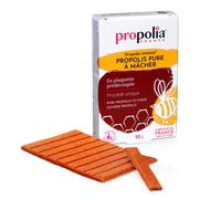 PROPOLIA - Propolis pure à mâcher - Immunité, Gorge, Hygiène buccale - 100% Propolis purifiée - Complément alimentaire - Fabriquée en France - Plaquette prédécoupée - 10 g