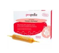 PROPOLIA - Tonic Potion - Complément alimentaire Tonus & Immunité - Boost d'énergie - Miel, Propolis, Pollen, Gingembre, Acérola, Guarana, Ginseng - Fabriqué en France - 10 Ampoules