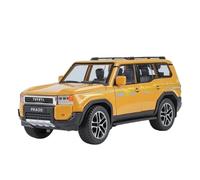 Proportions 1:24 Toyota Land Cruiser Prado LC250 SUV Alliage Moulé Sous Pression Jouet Modèle Voiture Sonore Jouet Collectionner Modèle Voiture Adultes Garçons Filles Idées Cadeau Jouets non RC(Yellow