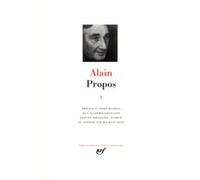 Propos Alain (Auteur), André Maurois (Préface), Maurice Savin (Edité par)