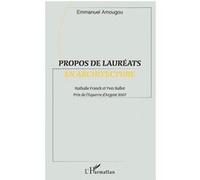 Propos de lauréats en architecture Emmanuel Amougou (Auteur)