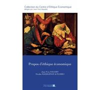 Propos d'éthique économique