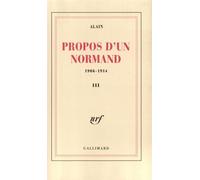 Propos d'un Normand Alain (Auteur)