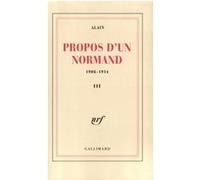 Propos d'un Normand Alain (Auteur)