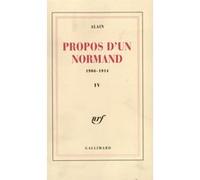 Propos d'un Normand Alain (Auteur)