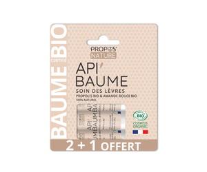Propos Nature Trio Baume Lèvres Api'Baume Bio 3uts