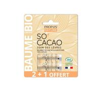 Propos Nature Trio Baume Lèvres So'Cacao Bio 3uts
