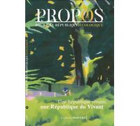 PROPOS - Pour une République écologique - N° 1 - Collectif - Les Petits Matins - broché - Essai