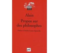 Propos Sur Des Philosophes