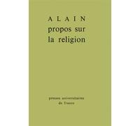 Propos sur la religion - Alain - Puf - Poche - Essai