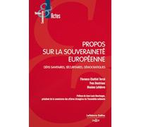 Propos sur la souveraineté européenne - Défis sanitaires, sécuritaires, démocratiques