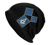 Proposition Maçonnique 47E D'Euclide Bonnet Homme Respirant Bonnet Tricoté Coupe-Vent Chapeau Tricoté pour Homme Randonnée Décontractée