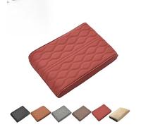 Proposition/Propostion Memory Cotton Car Armrest Box Pad, Auto Leather Waterproof Center Middle Console Cover Pad, Vehicle Memory Foam Armrest Seat Box Cushion Protector, Universal Style (Red)