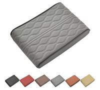 Proposition/Propostion Memory Cotton Car Armrest Box Pad, Auto Leather Waterproof Center Middle Console Cover Pad, Vehicle Memory Foam Armrest Seat Box Cushion Protector for Center Console (Gray)
