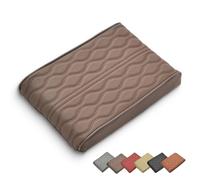 Proposition/Propostion Memory Cotton Car Armrest Box Pad, Auto Leather Waterproof Center Middle Console Cover Pad, Vehicle Memory Foam Armrest Seat Box Cushion Protector (Coffee,33 * 21 * 5 cm)