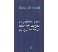 Propositions pour une vie digne jusqu'au bout