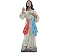 Proposte Religiose Statue de Jésus Miséricordieux en résine peinte à la main - 40 cm Fabriqué en Italie