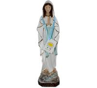 Proposte Religiose Statue de la Vierge de Lourdes en résine, hauteur 50 cm. Peint à la main.