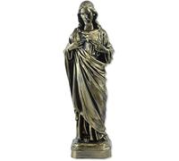 Proposte Religiose Statue du Sacré-Cœur de Jésus en résine couleur bronze - 30 cm Fabriqué en Italie