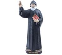 Proposte Religiose Statue Saint Charbel Maklouf - 40 cm - Peint à la main