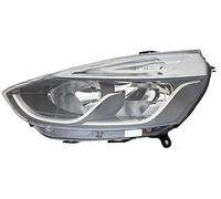 PROPOSTEONLINE Feu conçu pour Renault CLIO 2016 Gauche H7-H1 halogène c/Moteur élect. Parab. noir profil chromé 260608367R