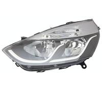 PROPOSTEONLINE Feu conçu pour Renault CLIO 2016 Gauche H7-H1 halogène c/Moteur élect. Parab. noir profil blanc 260608629R