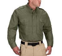 Propper Chemise Tactique à Manches Longues pour Homme, Kaki, Taille L Longue