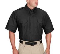 Propper Men's Short Sleeve Ripstop Tactical Shirt, Black, 4X-Large