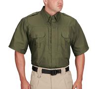 Propper Men's Short Sleeve Ripstop Tactical Shirt, Olive Green, Large