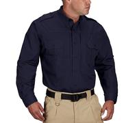 Propper T-Shirt Tactique Classique à Manches Longues pour Homme - Bleu Marine Police, Taille M