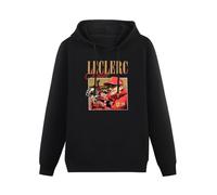 propr Charles Leclerc Men Hoodys Graphic Streetwear White Hoodie Racing Mens Hoodie Black 3XL