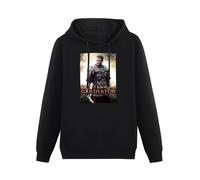propr Men Hoodie Gladiator Movie Hoody Hoody Black L