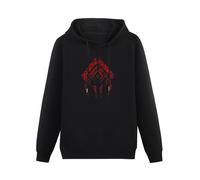 propr Warframe Hoody Stalker Sigil Hoodie Long Sleeve Oversize Hoodie Black XL