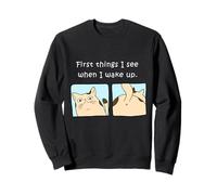 Propriétaire de Chat First Things I See When I Wake Up Sweatshirt