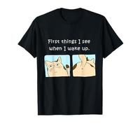 Propriétaire de Chat First Things I See When I Wake Up T-Shirt