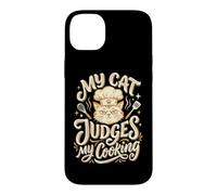 Propriétaire de Chat Mon Chat juges cuisinant Les Amoureux des Chats Chef Coque pour iPhone 14 Plus