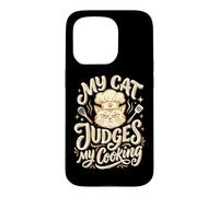 Propriétaire de Chat Mon Chat juges cuisinant Les Amoureux des Chats Chef Coque pour iPhone 15 Pro
