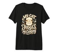 Propriétaire de Chat Mon Chat juges cuisinant Les Amoureux des Chats Chef T-Shirt Haut de Gamme