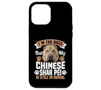 Propriétaire de Chien Chinois Shar Pei Lover The Boss Chinese Shar Pei Coque pour iPhone 12 Pro Max