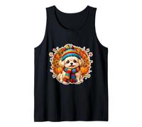 Propriétaire de Chien Chiot Maltais Automne Automne Turquie Day Thanksgiving Débardeur