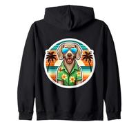 Propriétaire de chien de Weimar Summer Vibes Vacation Tropical Holiday Sweat à Capuche