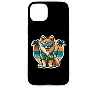 Propriétaire de chien Spitz finlandais Summer Vibes Vacances Plage Coque pour iPhone 15 Plus