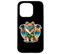 Propriétaire de chien Spitz finlandais Summer Vibes Vacances Plage Coque pour iPhone 15 Pro