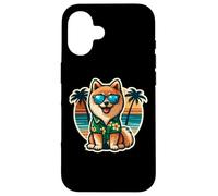 Propriétaire de chien Spitz finlandais Summer Vibes Vacances Plage Coque pour iPhone 16