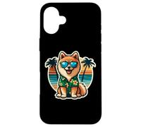 Propriétaire de chien Spitz finlandais Summer Vibes Vacances Plage Coque pour iPhone 16 Plus