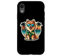 Propriétaire de chien Spitz finlandais Summer Vibes Vacances Plage Coque pour iPhone XR