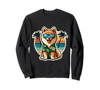 Propriétaire de chien Spitz finlandais Summer Vibes Vacances Plage Sweatshirt