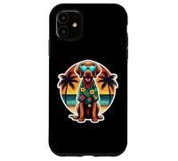 Propriétaire de chien Vizsla à poil dur Summer Vibes Vacation Vacances Coque pour iPhone 11